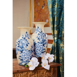 Ceramic Vase Set  Coastal Blue