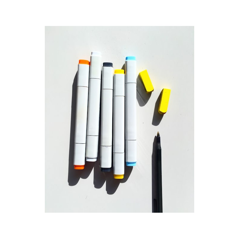 Set of 5 Gel Ink Pens  Pastel